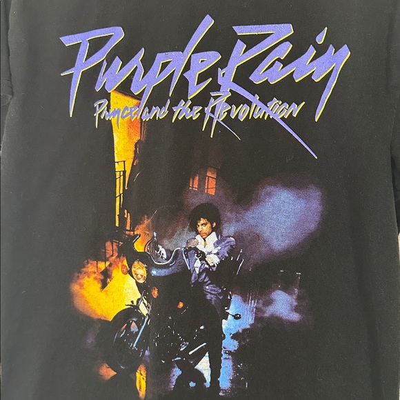 Prince “Purple Rain” Graphic Black Tee Size M - Picture 3 of 4